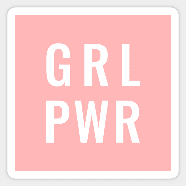 GRL PWR White Rose Sticker by lukassfr